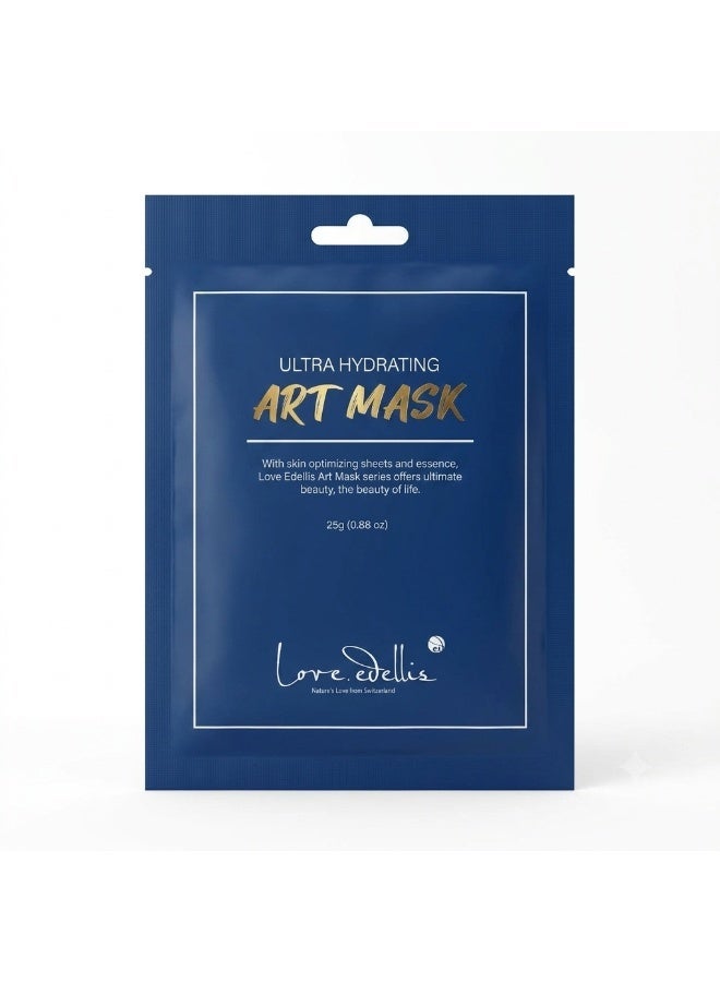 Love Edellis Ultra Hydrating Art Mask 25g – Deep Moisture Korean Sheet Mask for Dry & Dehydrated Skin - Image 1