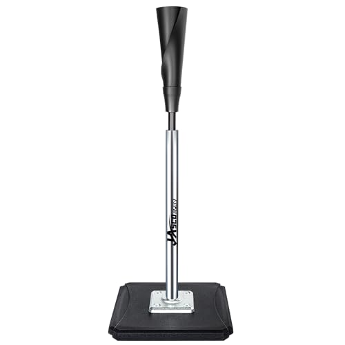 JASCOPRO Portable Batting Tee,Height Adjustable from 25-37 inch Hitting Tee For Baseball and Softball, Easy Assemble Premium Baseball Tee with Rubber Top,Metal Base Softball Tee for Kids/Youths/Adults - Image 1