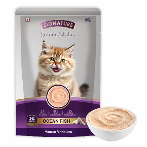 Grain Zero Kitten Wet Mousse 80g | Ocean Fish | Rich in Protein | Promotes Hydration & Easy to Digest | Grain Free | No Artificial Flavours |Packed with Essential Vitamins & Antioxidants - Image 1