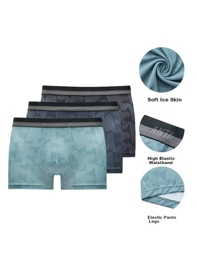 ANTA Anta | Sports Underwear | [3-pack] Men's Moisture-wicking Breathable Comfortable Mid-waist Boxer Briefs Skin-friendly Underpants  - Image 1