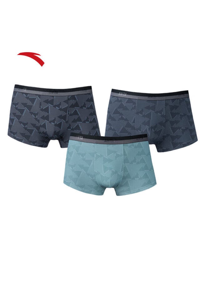 ANTA Anta | Sports Underwear | [3-pack] Men's Moisture-wicking Breathable Comfortable Mid-waist Boxer Briefs Skin-friendly Underpants  - Image 2