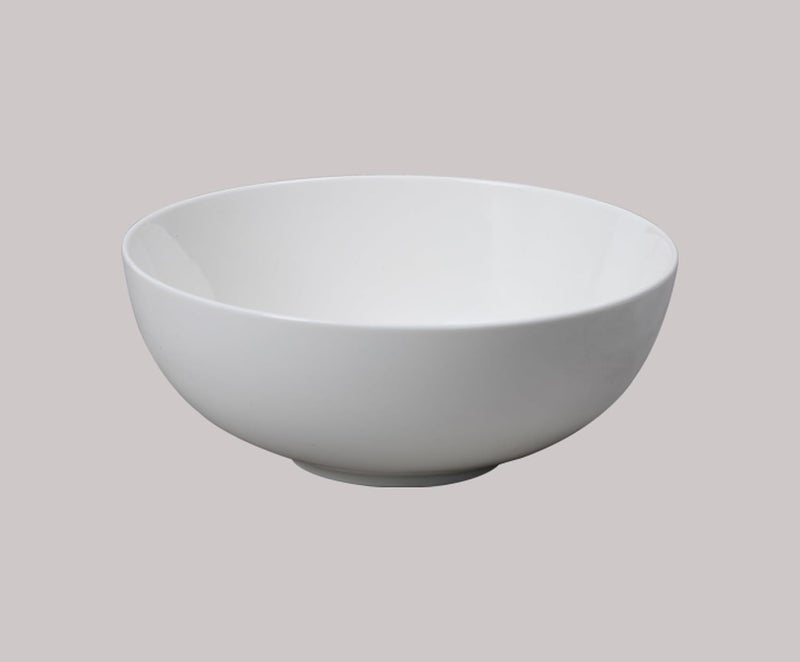 HomeVss Bone China Coupe Shape Elegance White Royal Bow 24oz Case of 6 - Image 1