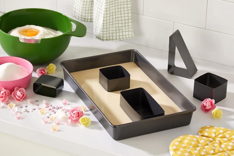 Wilton Letters and Numbers Adjustable NonStick Cake Pan Set 10Piece Set Steel - Image 2