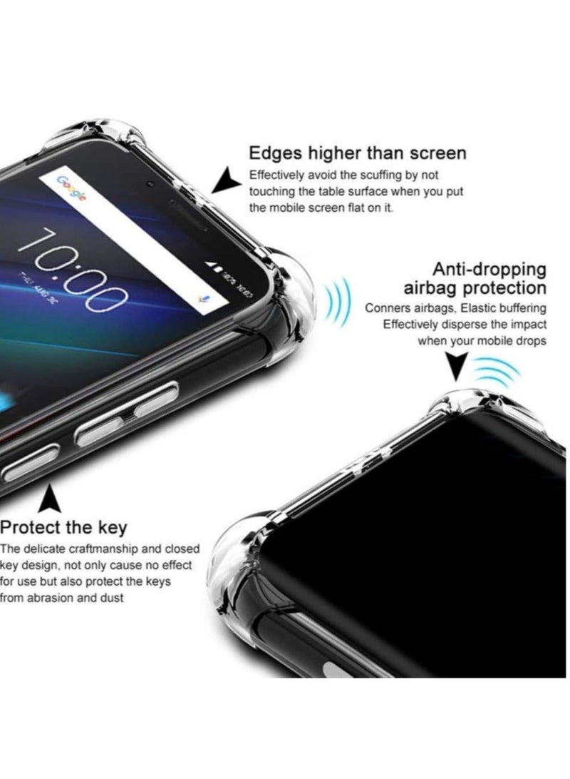 MUNTAQI Samsung Galaxy A33 5G Clear Cover Case soft TPU Transparent Silicone Gel Back Protective Case shock Absorbent Reinforced Corner - Image 3