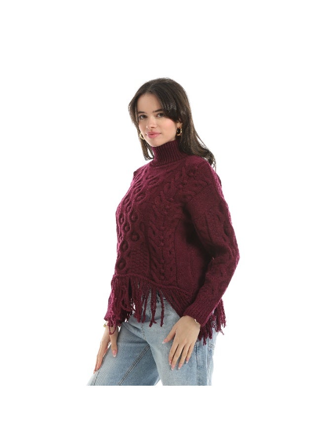 Coctail 17420-Pullover-maroon - Image 2