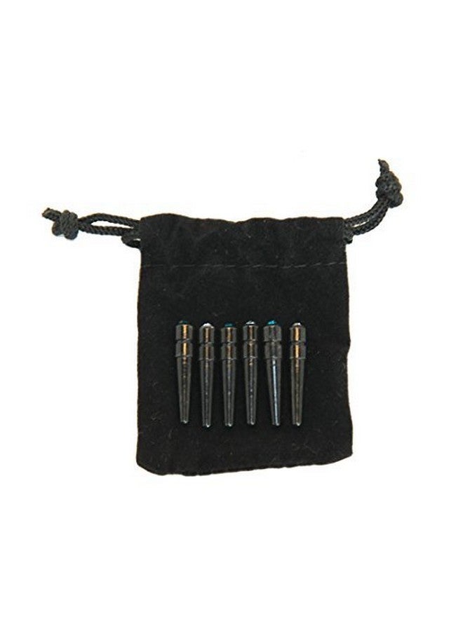 WE Games Black Metal Cribbage Pegs with Austrian Crystals - Set of 3 - Siam Red - Image 3