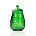 G Glass Cookie and Candy Jars With Airtight Lids For Food Storage, Household (Green, MD 4.3 in *H 7.2 in) - Image 2