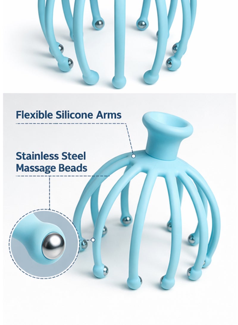 DBLEW Handheld Silicone Scalp Massager With Flexible Massage Nodes - Image 2