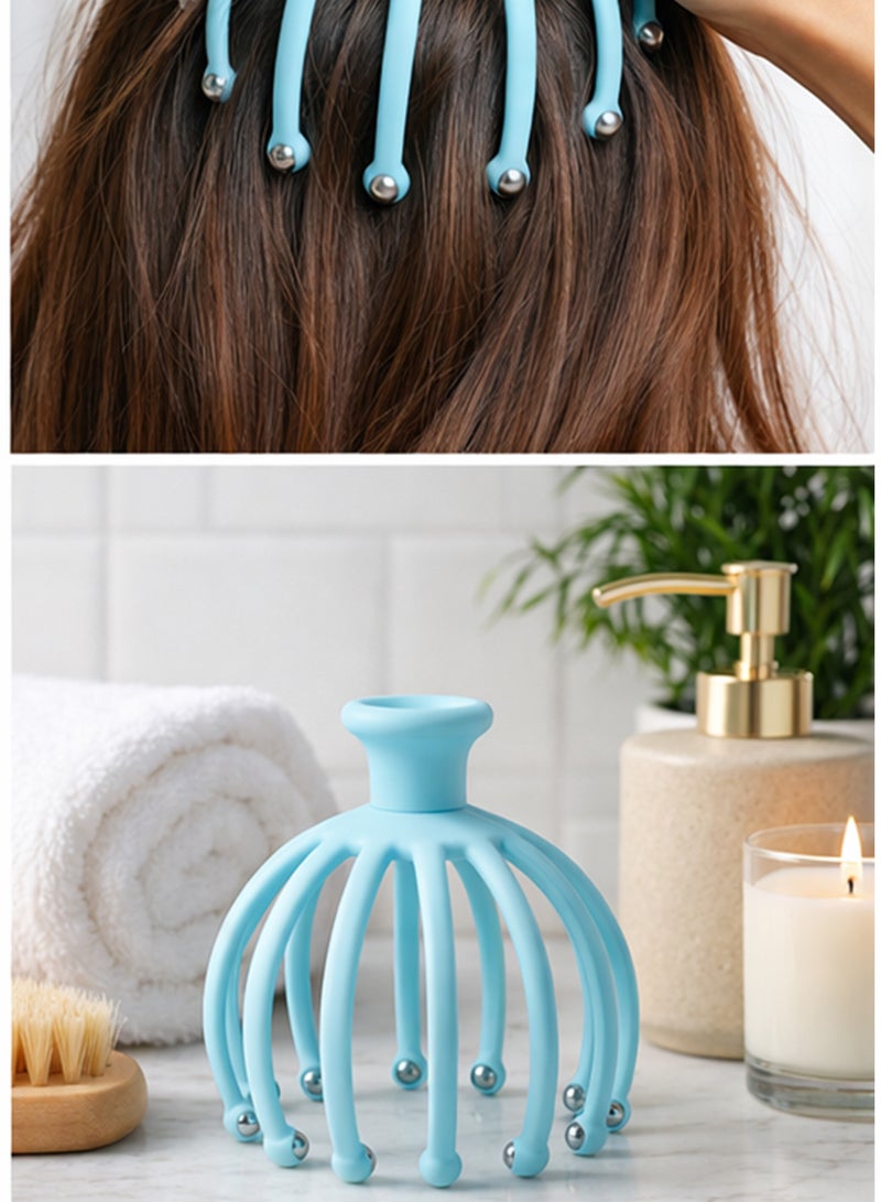 DBLEW Handheld Silicone Scalp Massager With Flexible Massage Nodes - Image 3