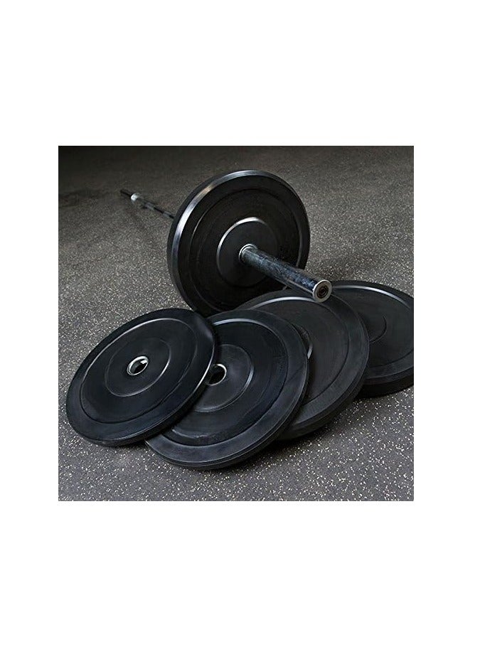 YORK 15Kg Rubber Weight Plate 1 Piece (Black) - Image 2