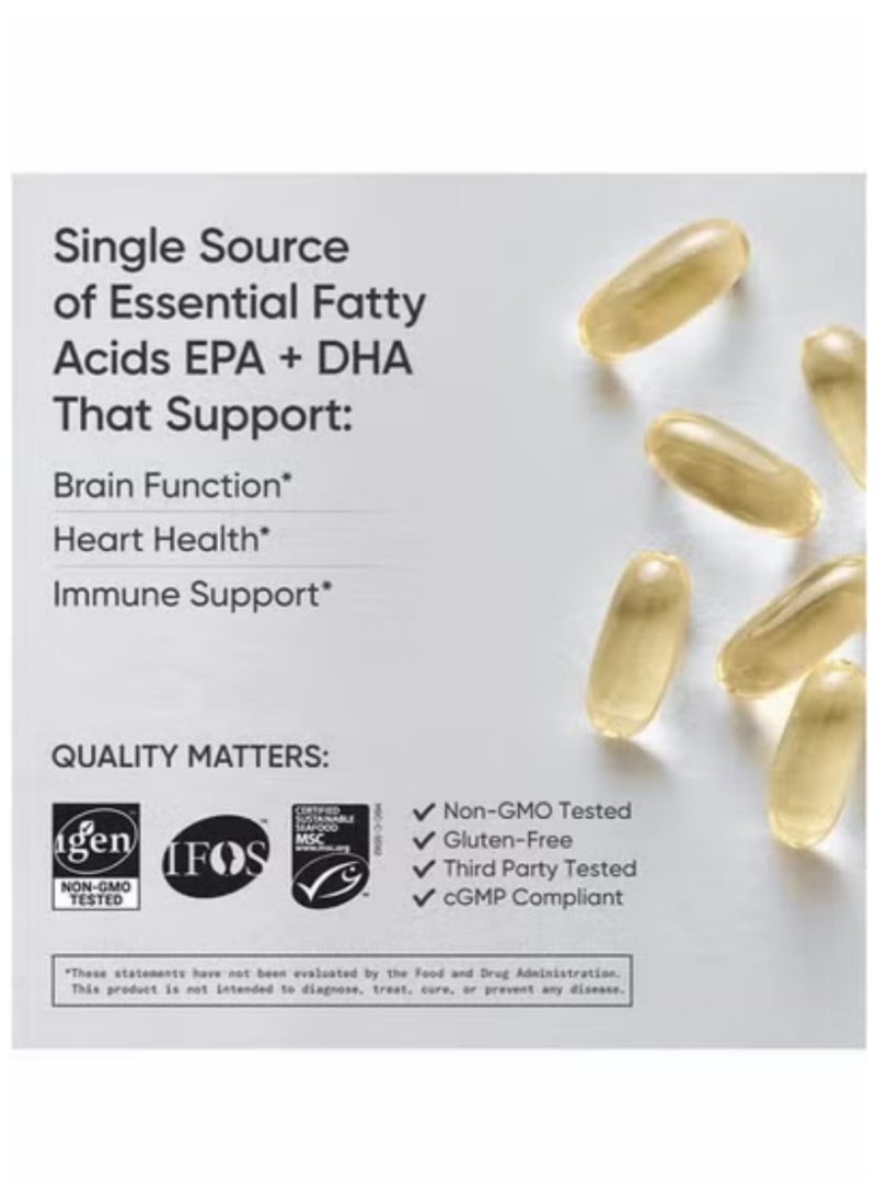 أوميغا زيت أوميغا 3 عالي القوة 1250 مجم | يدعم وظائف القلب والدماغ الطبيعية - Image 4