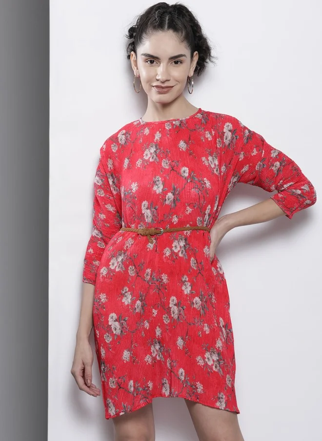 SASSAFRAS Floral Bodycon Dress for Women