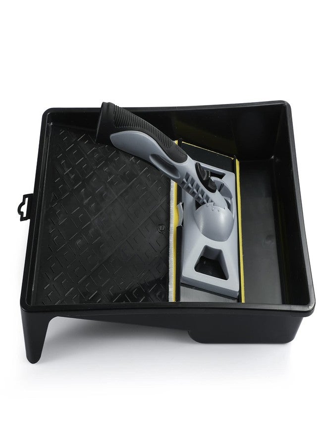 KUPOO Paint Pad Tray Set,9-inch Paint Pad Applicator with Painter’s Pad Refills,Trim Smart Paint Edger,Corner Painter,Large Wall & Ceiling Paint Pad for Home Interior - Image 3