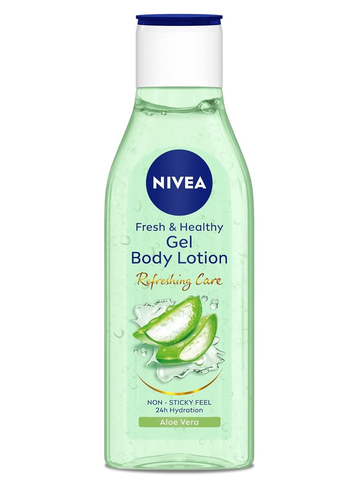 Nivea Fresh & Healthy Gel Body Lotion Refreshing Care NON · STICKY FEEL 24h Hydration Aloe Vera 390ml