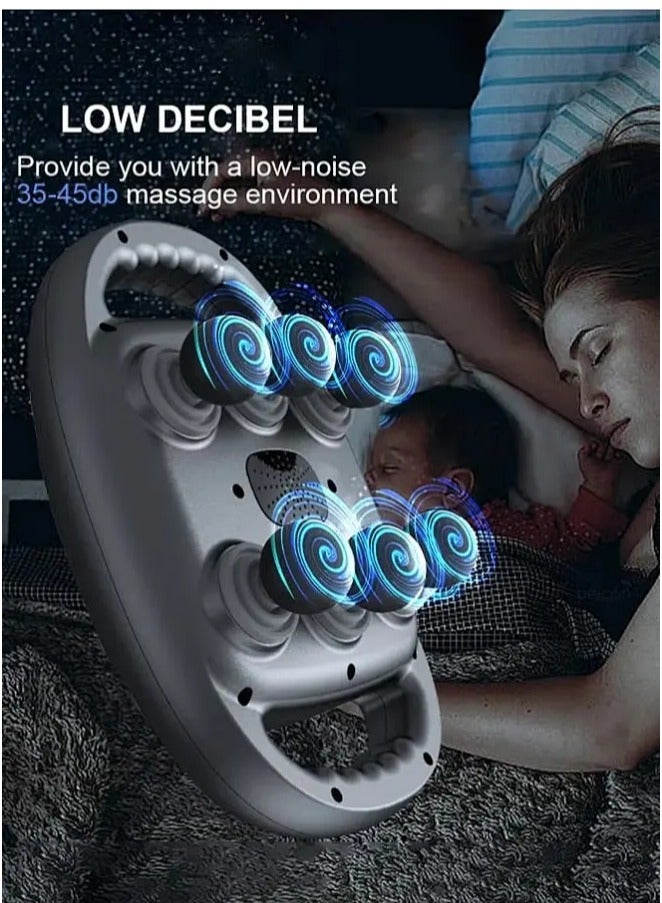Snooe مساج محمول للظهر مع تدفئة، مساج نابض للأنسجة العميقة - Image 2