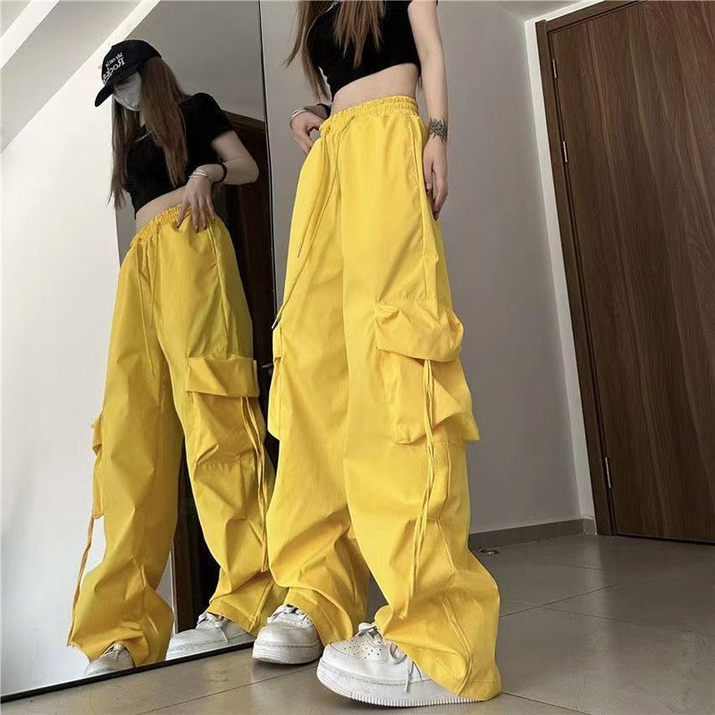 Autumn New Spice Girls Style Workwear Casual Pants Women'S 2024 Loose Straight Long Pants - Image 1