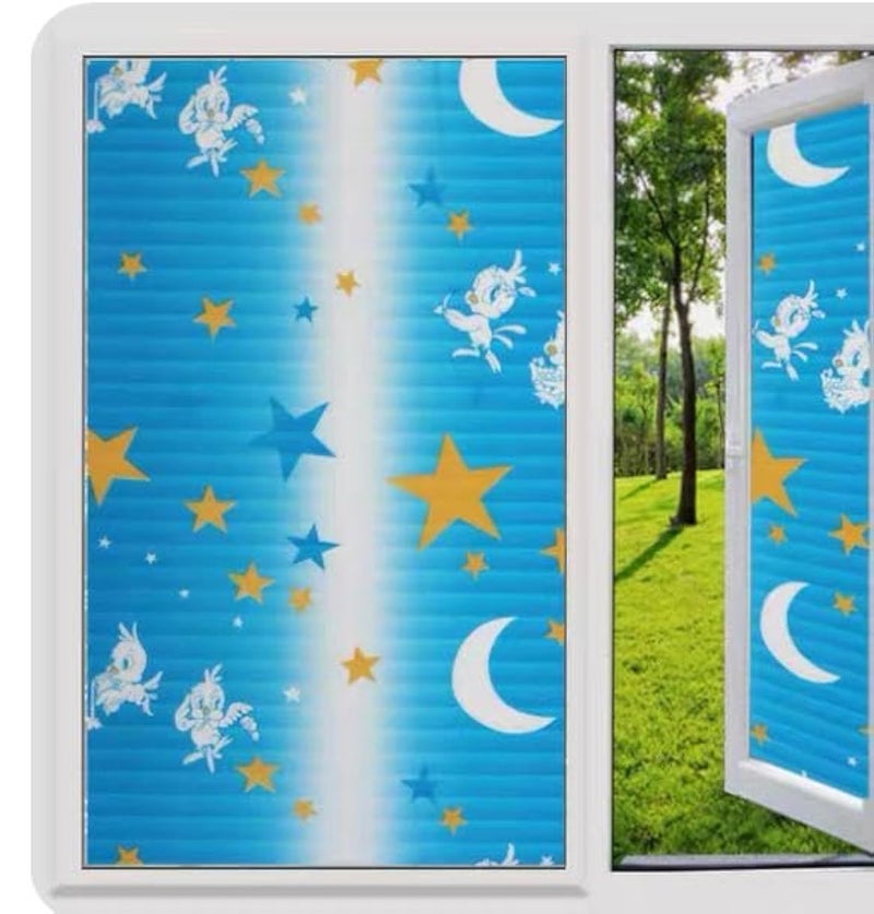 Privacy Window Film Vinyl Self-adhesive Glass Door Film for Office and Home Decoration