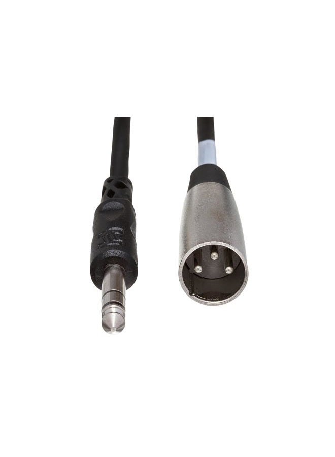 Hosa STX-110M 1/4" TRS to XLR3M Balanced Interconnect Cable, 10 Feet - Image 2