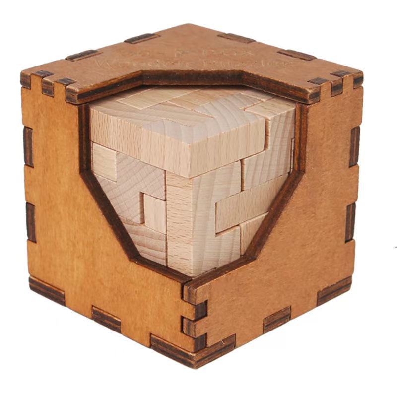 Children'S Wooden Skin Shadow Building Blocks Matching Cartoon Animal Digital Word Puzzle Cognitive Threading Toy - Image 1