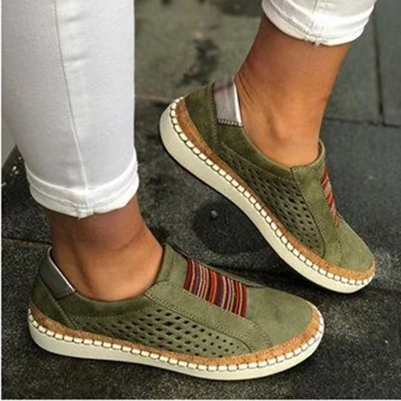2021 Autumn New Foreign Trade Large Size Women''s Shoes and Fashion Hollow Lazy Slip-on Flat Casual Shoes - Image 5
