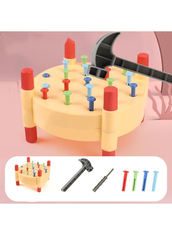 Baby Pounding Nail Hammer Set Toys For Toddlers Preschool Learning Toys Kids Early Education Safty Toy For Boys And Girls - Image 1