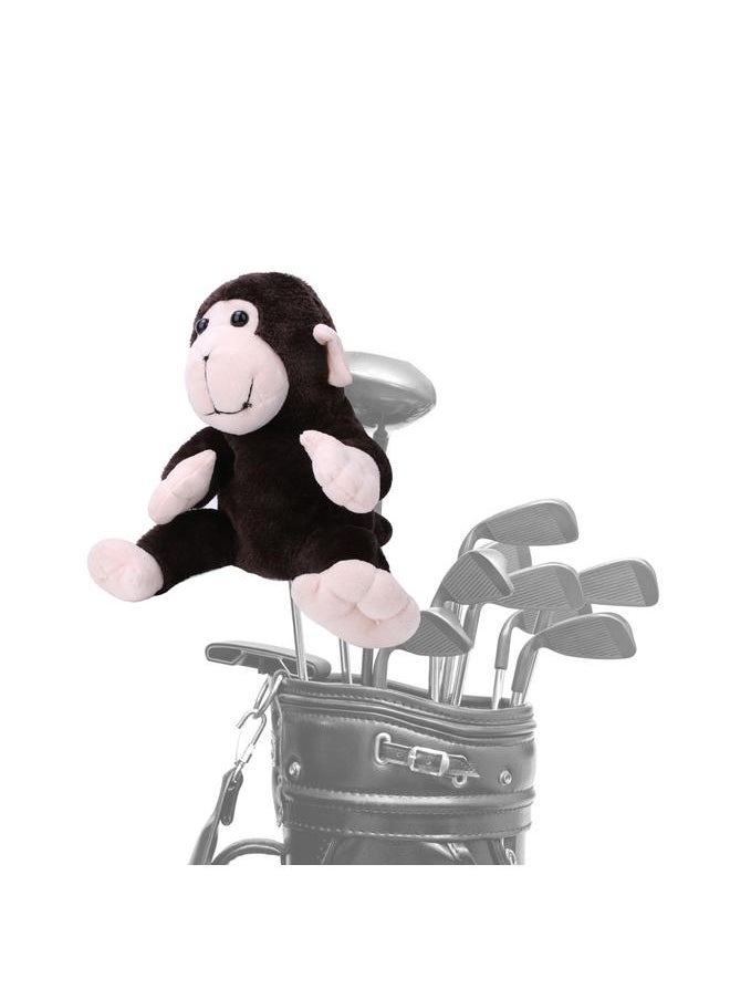 Thoraya - Plush Cloth Monkey Shaped Golf Club Head Cover Protective Headcover Golfer Accessory - Image 1
