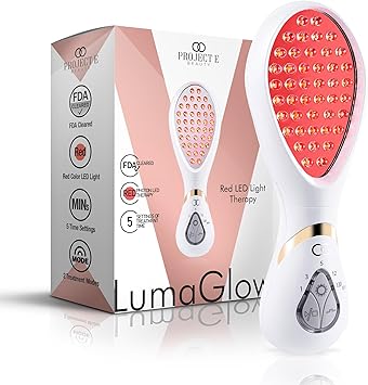 Project E Beauty Project E Beauty LumaGlow Red LED Light Therapy LED Light Treatment Skin Rejuvenation Antiaging Lift Firm Tighten Spa Home Skin Facial Beauty Daily Device - Image 1