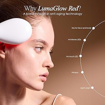 Project E Beauty Project E Beauty LumaGlow Red LED Light Therapy LED Light Treatment Skin Rejuvenation Antiaging Lift Firm Tighten Spa Home Skin Facial Beauty Daily Device - Image 5