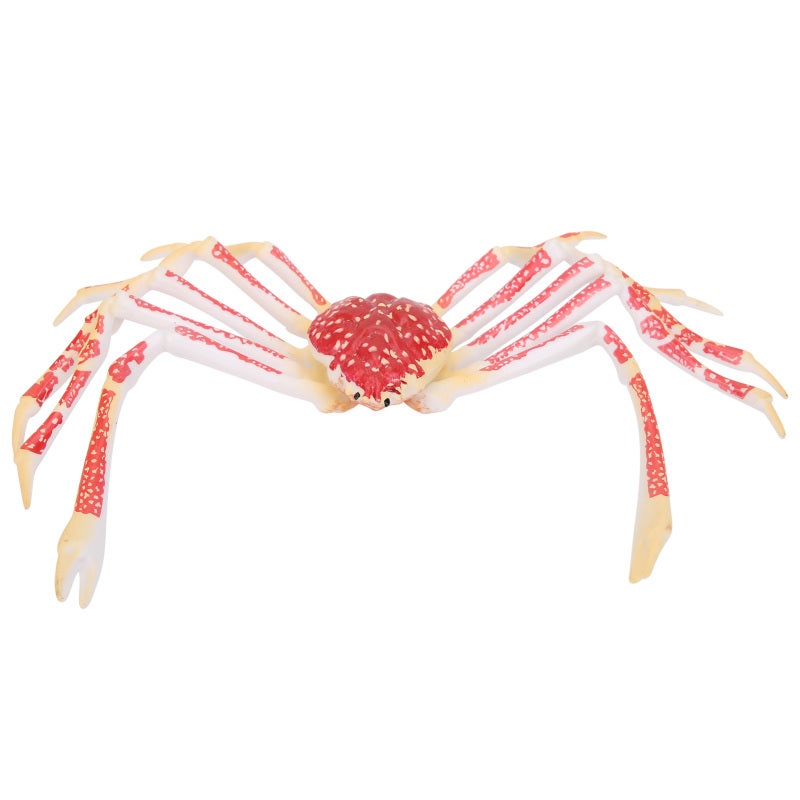 Realistic Crab Model Toy: Soft Durable Safe Plastic, Exquisite Detail Design - Lifelike Vivid Color, Educational Sea Animal Decoration for Kids, Aquarium, Marine Party - Image 1