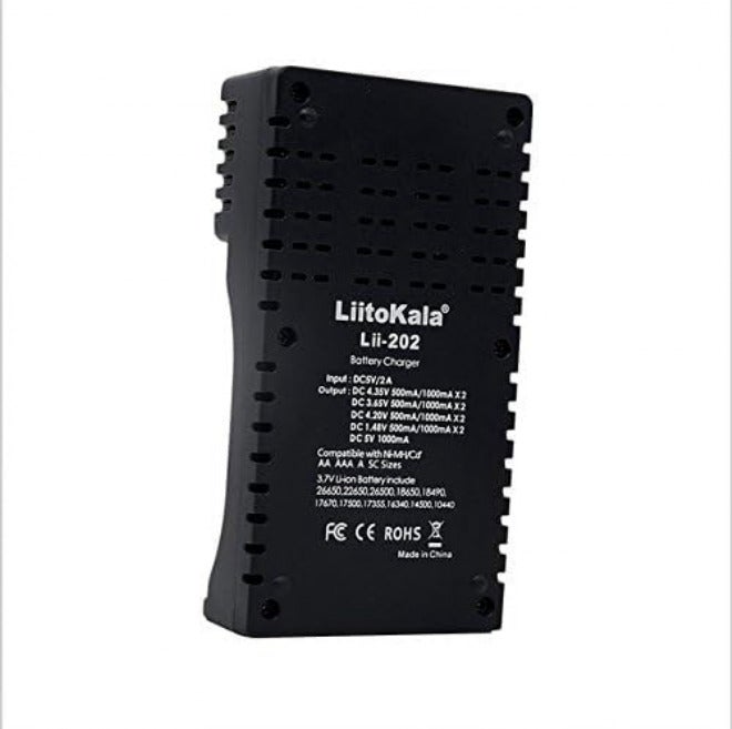 KATGROCHIR Universal Dual 18650 Battery Charger for 3.7V Li-ion Rechargeable Battery 18650 18490 18350 17670 17500 16340(RCR123) 14500 10400 Lithium Batteries - Image 3