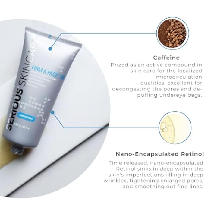 Serious Skincare - Instant FIRM A FACE XR - Temporary Face Tightener - Invisibly Firm, Lift, and Smooth the Look of Fine Lines, Deep Wrinkles and Pores - Anti-Aging Retinol - 3.2 Fl Oz (2Pack) - Image 5