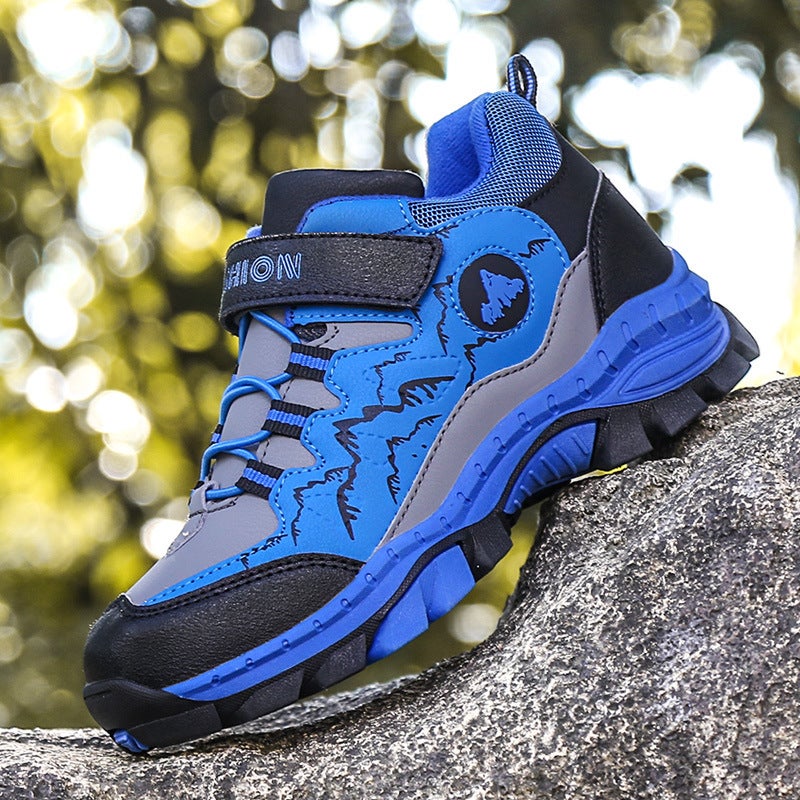 Plus Size Children'S Sneaker Hiking Shoes Travel Shoes High-Top Warm Cotton Shoes Snow Boots Steel Claws Generation - Image 5