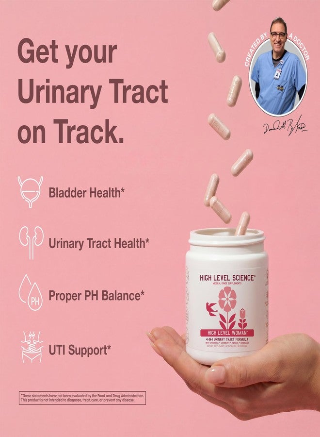 High Level D-Mannose 1000mg, Urinary Tract & Bladder Health Support, D Mannose Supplements for Women, Cranberry, Hibiscus & Dandelion, Utri Cleanse, 60 Capsules, Vegetarian, Gluten Free - Image 2