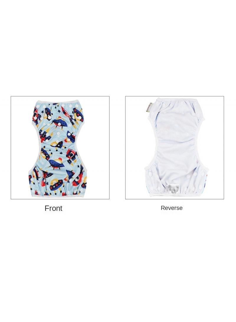1-Piece Voguish Soft Adjustable Washable Baby Swimming Shorts Diaper - Style E - Image 3