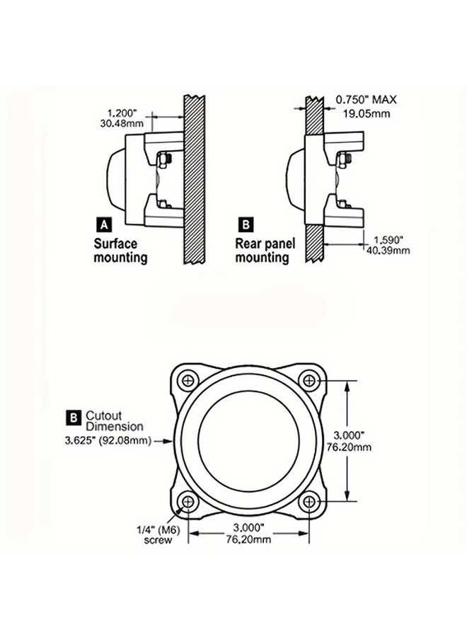 Blue Ocean Series 9001E Battery Disconnect Switch Model 0084 01 For Car Yacht RV - Image 3