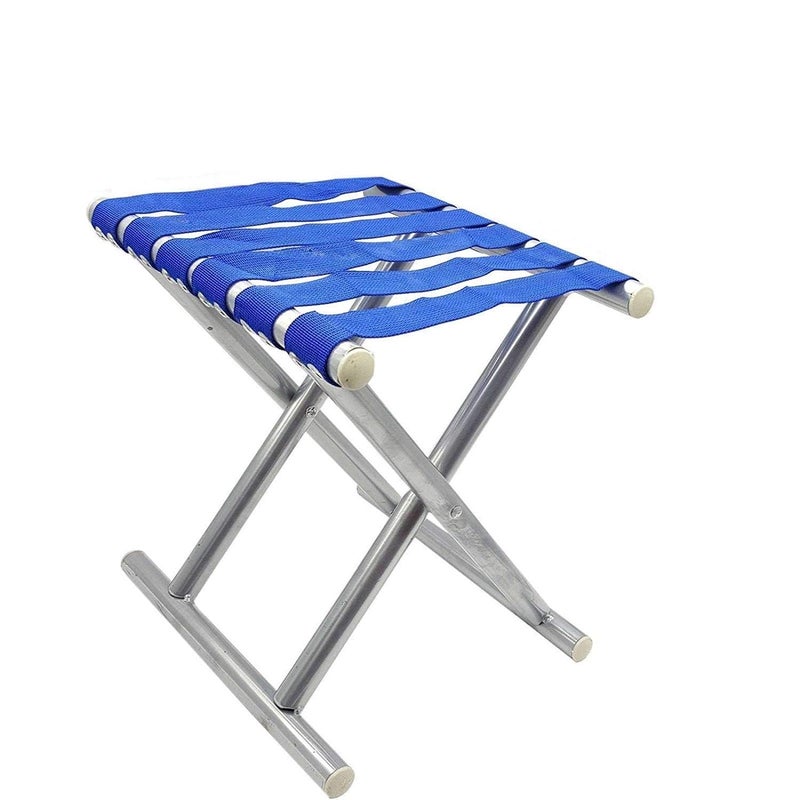 Hebrew Steel Folding Chair Stool Foldable Garden Chair Comfort Fishing Stool Collapsible Camping Mini Portable Stool Outdoor for Camping Fishing Travel Or Beach - Image 1