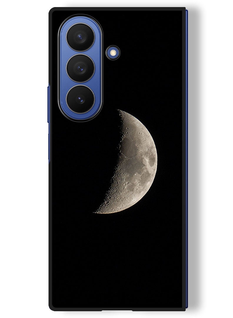 Theodor Case Compatible with Samsung Galaxy Z Fold 7 - 8 Inch Protection Shockproof Bumper Cover moon_shadow_planet - Image 1