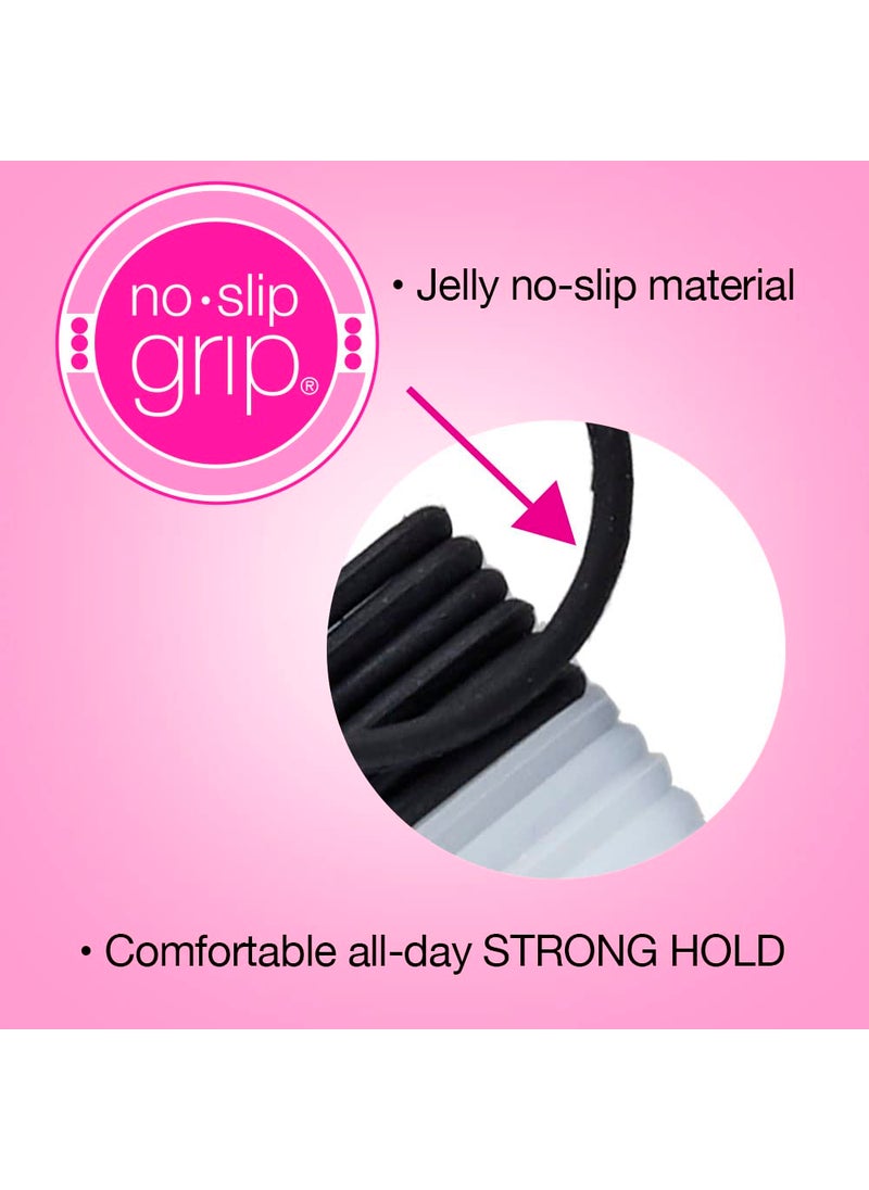 CONAIR Scunci by Conair NoSlip Grip Super Hold Elastics Hair Ties for Women and Men No Damage in Assorted Colors 14 Pack  - Image 3
