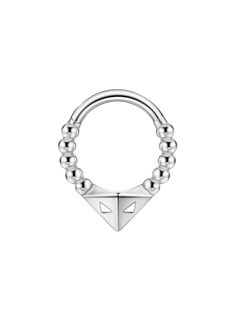 FANSING Halloween Septum Jewelry 16g Alien Septum Ring Surgical Steel Piercing Rings 16 Gauge 8mm Daith Hoop Earring - Image 1