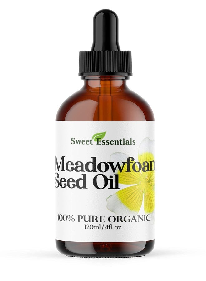 Sweet Essentials Premium Organic Meadowfoam Seed Oil, Imported From Canada, 4oz Glass Bottle, 100% Pure, Cold Pressed - For Hair, Skin and Nails | Perfect Carrier Oil | Also Excellent For Mature Skin - Image 4