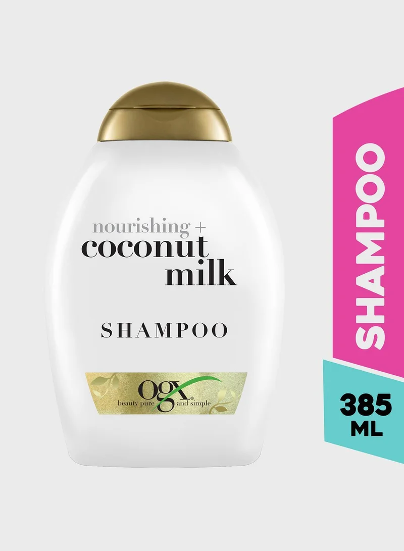Ogx OGX Shampoo, Nourishing+ Coconut Milk, New Gentle and PH Balanced Formula, 385ml