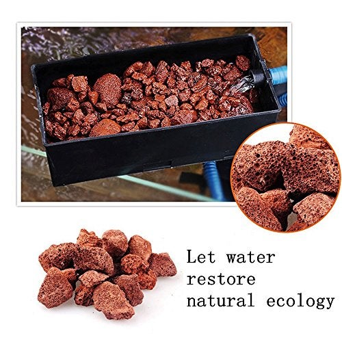BCQLI 400g Sphere Bio-Filter Media for Marine and Freshwater Aquariums, Red Volcanic Rock - Image 4