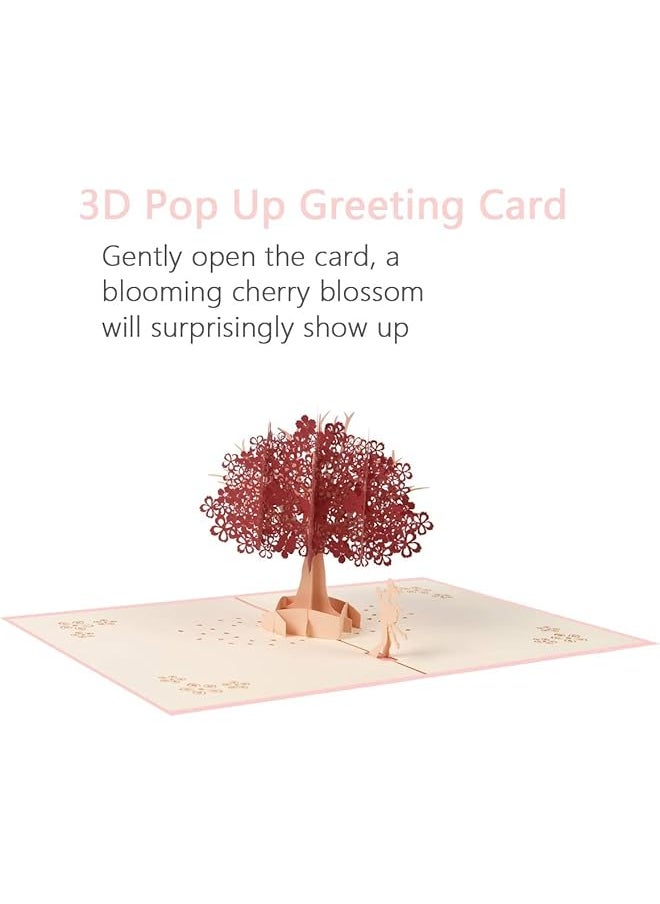 3D Pop Up Card Romantic Lovers Card With Couples Under Red Cherry Tree Anniversary Card Valentine'S Day Card Wedding Card Birthday Card With Envelope For Wife Husband Girlfriend Mother - pzsku/ZA92F3F7536A4A3D7C614Z/45/_/1740916953/9d551644-8ec7-41f8-bc70-b76f7dc3aae3