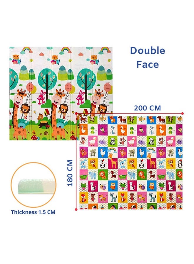 Baby Care Play MatNon-Toxic Baby Rug Cushioned Baby Mat Waterproof Playmat Reversible Double-Sided Kindergarten Mat Kid Toddler Crawl Playmat 200 * 180 Extra Thickness - Image 2