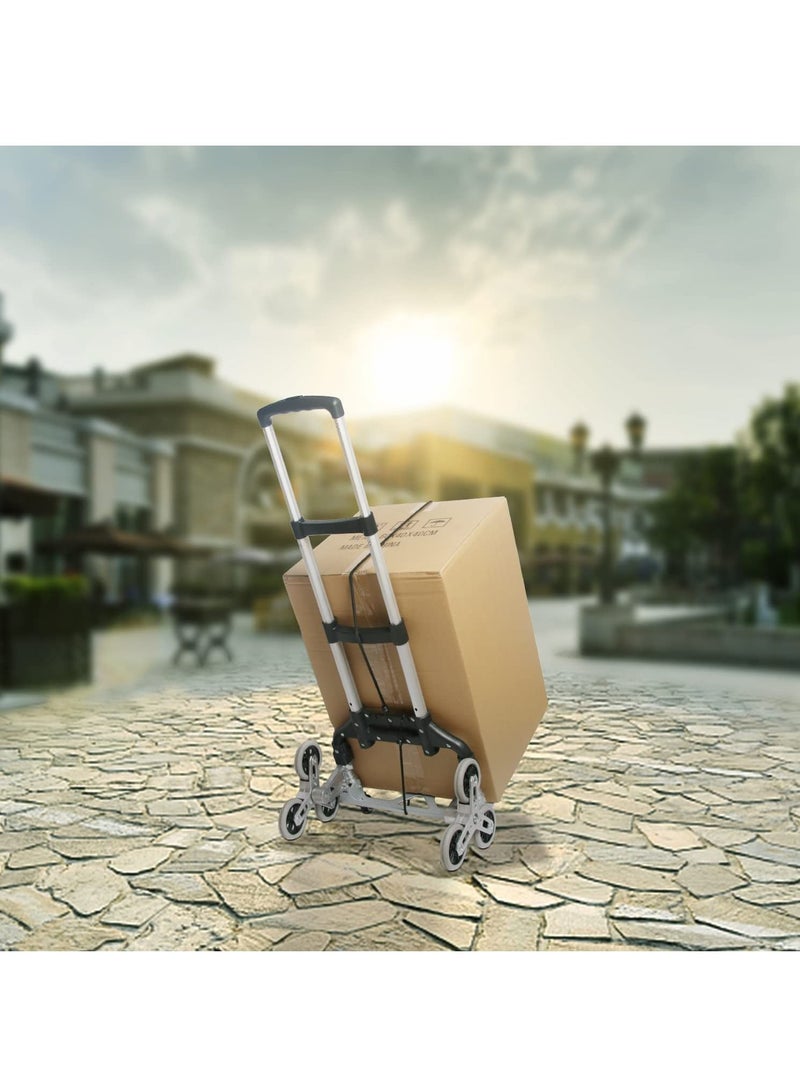 Foldable Hand Truck Stair Climber Silver / Black - Image 4