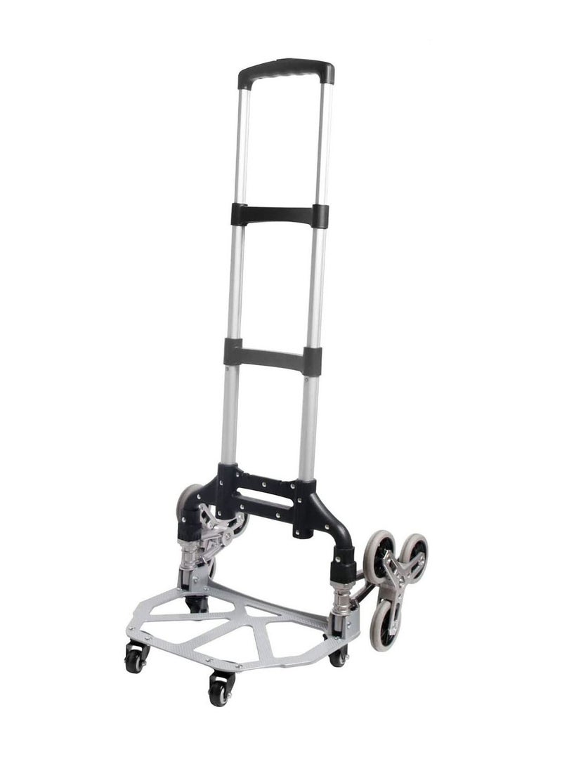 Foldable Hand Truck Stair Climber Silver / Black - Image 1