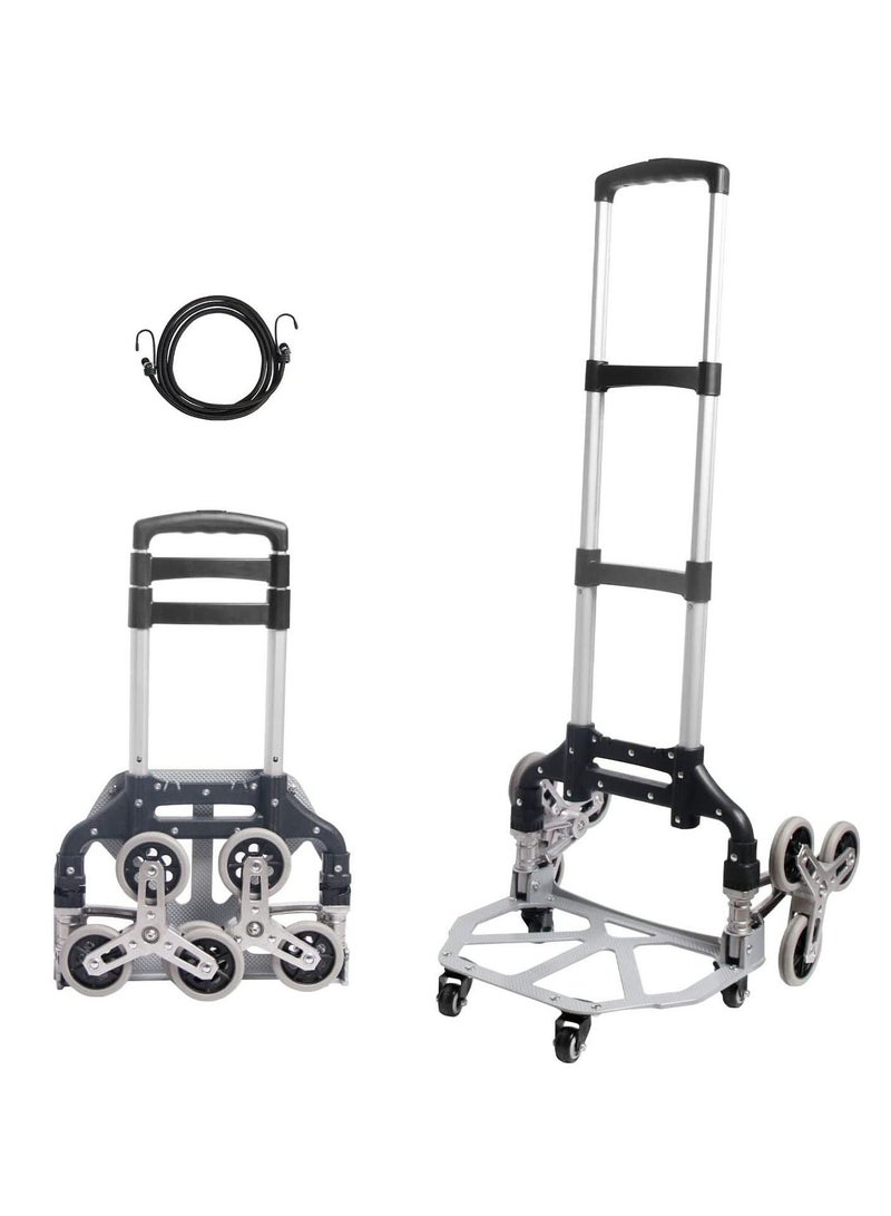 Foldable Hand Truck Stair Climber Silver / Black - Image 2