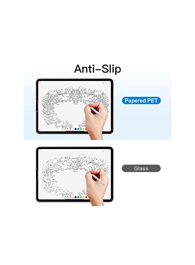 JETech Paper Screen Protector for iPad Pro 12.9-Inch 2022/2021/2020/2018 Model Edge to Edge Liquid Retina Display, Anti-Glare, Matte PET Paper Film for Drawing - Image 4
