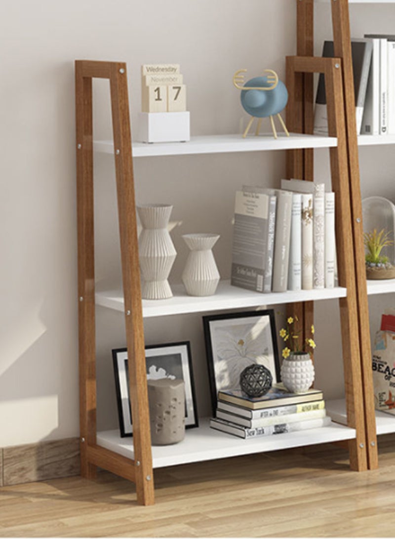 MIXDE Trapezoidal Solid Wood Multi-layer Storage Rack Bookshelf - Image 2