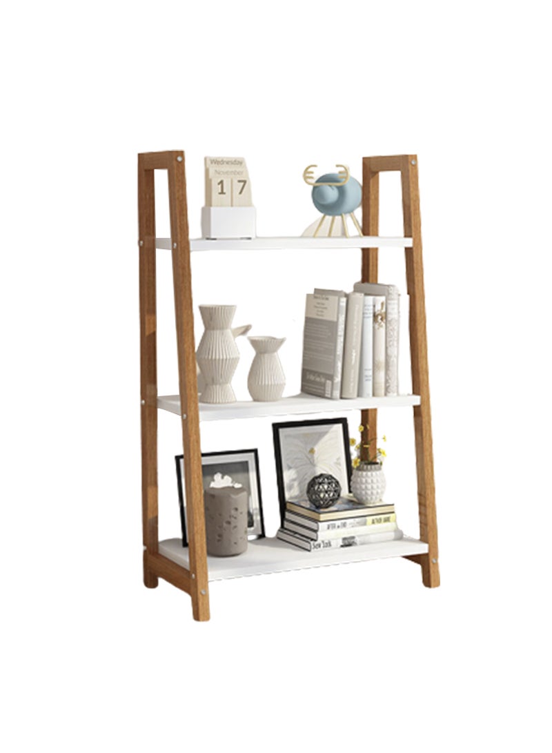 MIXDE Trapezoidal Solid Wood Multi-layer Storage Rack Bookshelf - Image 1